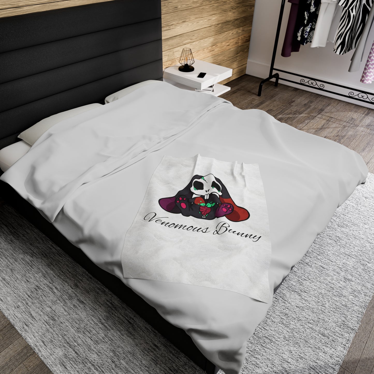 Venomous Bunny Plush Blanket