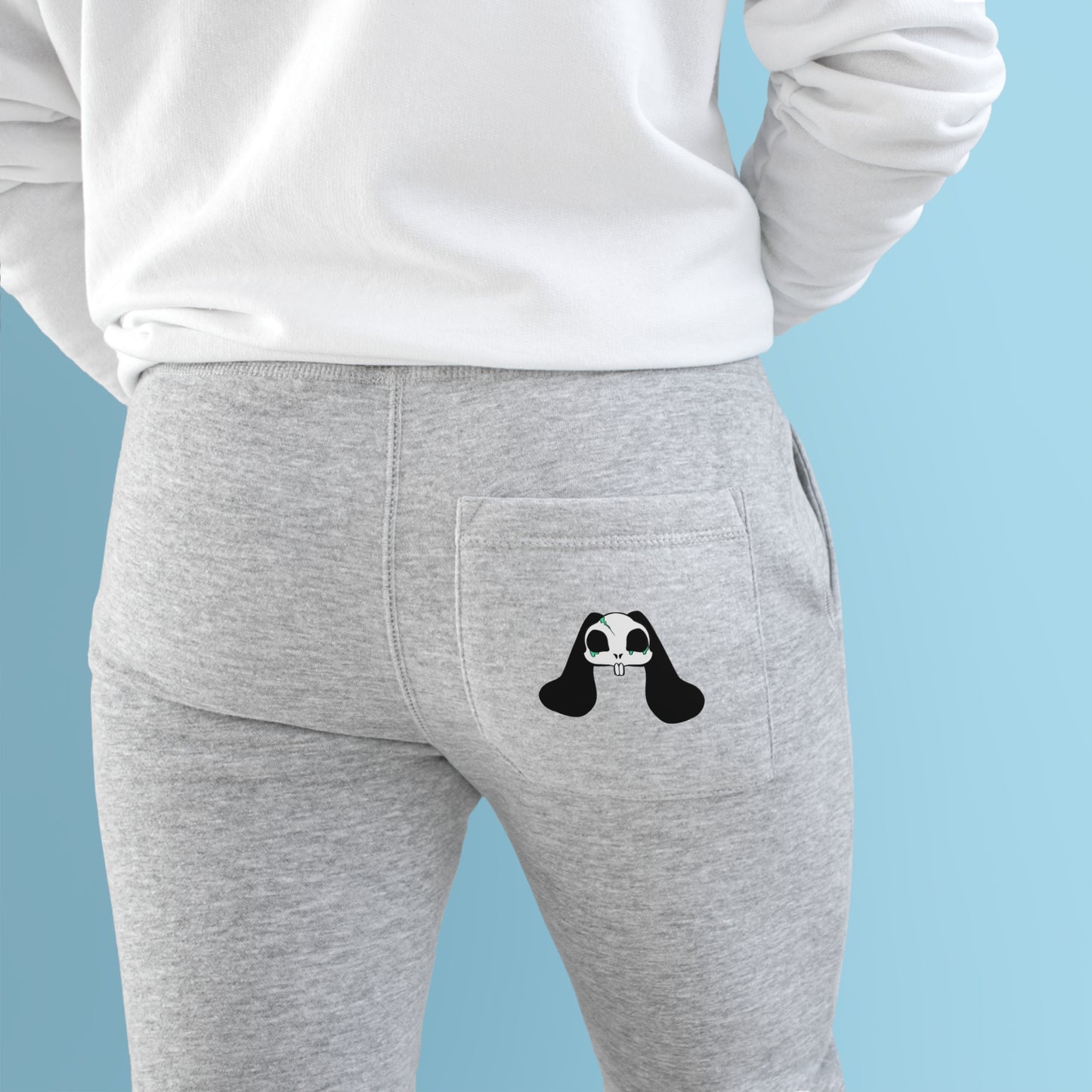 Bunny Skull Unisex Fleece Joggers